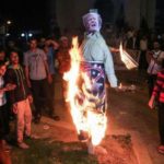 gaza-burnt-President-Trump-in-Effigy