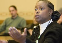 Cynthia McKinney, a former Georgia congresswoman, talks at a news conference Tuesday, Dec. 11, 2007, in Madison, Wis. where she is seeking the nomination of the Green Party for president. Facebook. Jewish breaking news
