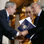 Dalai_Lama_and_Bush_welcome_Elie_Wiesel_(2007)